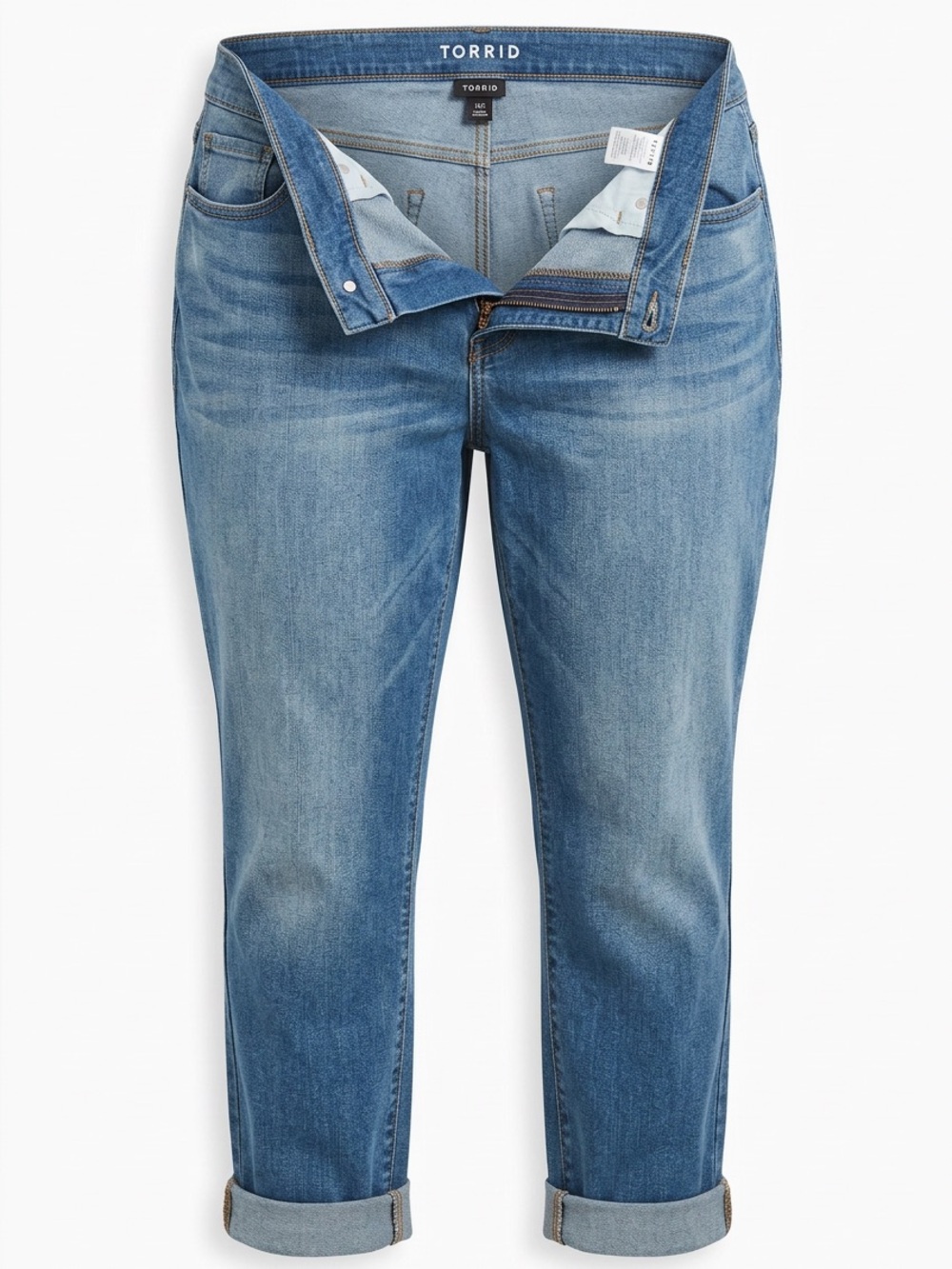 torrid Faded Light Blue Straight Leg Jeans